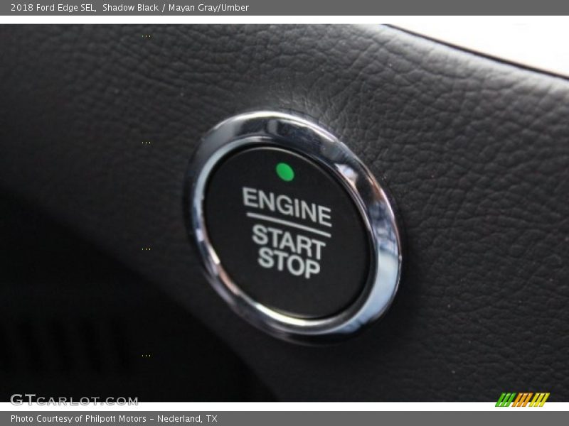 Shadow Black / Mayan Gray/Umber 2018 Ford Edge SEL