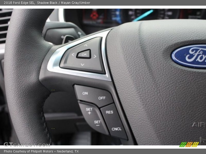 Shadow Black / Mayan Gray/Umber 2018 Ford Edge SEL