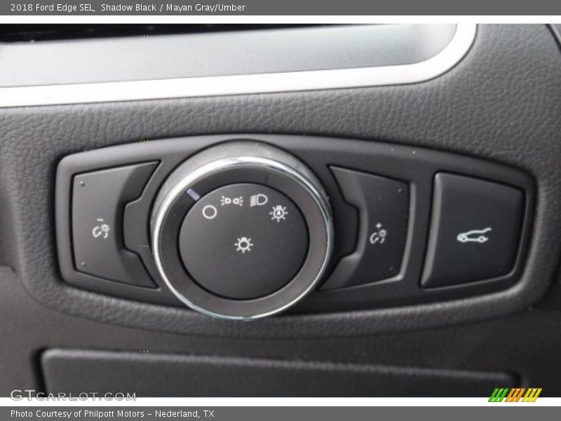 Shadow Black / Mayan Gray/Umber 2018 Ford Edge SEL