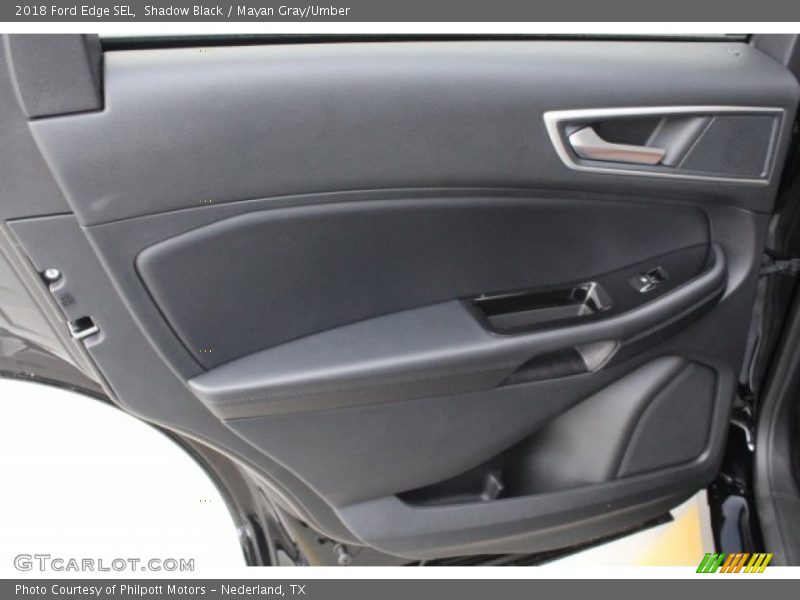Shadow Black / Mayan Gray/Umber 2018 Ford Edge SEL