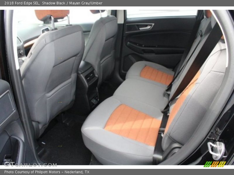 Shadow Black / Mayan Gray/Umber 2018 Ford Edge SEL