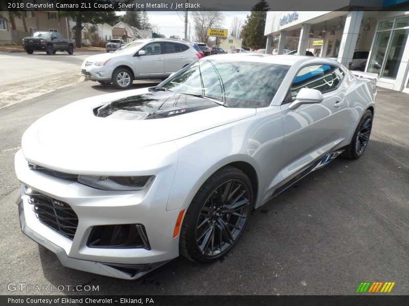 Silver Ice Metallic / Jet Black 2018 Chevrolet Camaro ZL1 Coupe