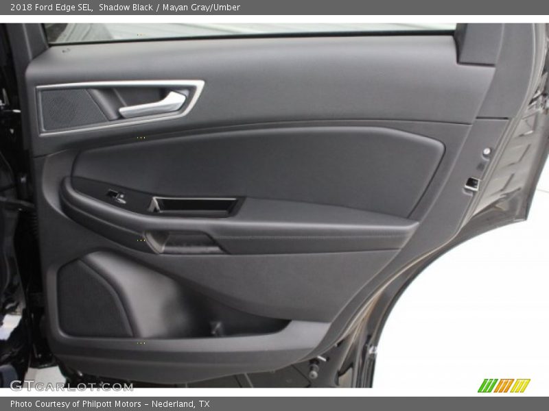 Shadow Black / Mayan Gray/Umber 2018 Ford Edge SEL