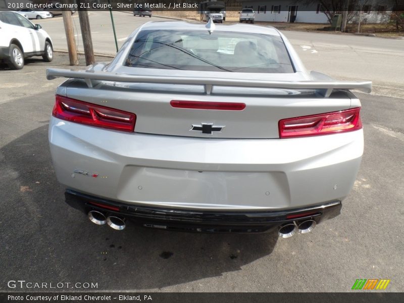 Silver Ice Metallic / Jet Black 2018 Chevrolet Camaro ZL1 Coupe