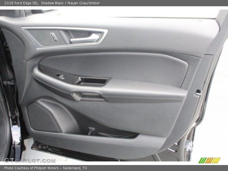 Shadow Black / Mayan Gray/Umber 2018 Ford Edge SEL