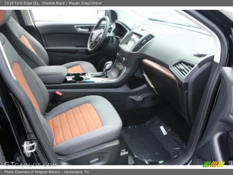 Shadow Black / Mayan Gray/Umber 2018 Ford Edge SEL