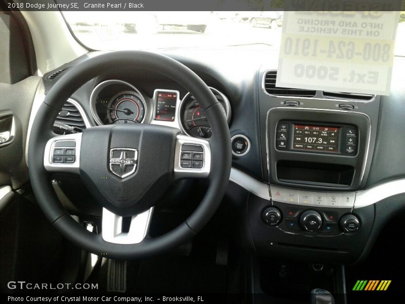 Granite Pearl / Black 2018 Dodge Journey SE
