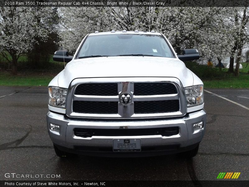 Bright White / Black/Diesel Gray 2018 Ram 3500 Tradesman Regular Cab 4x4 Chassis