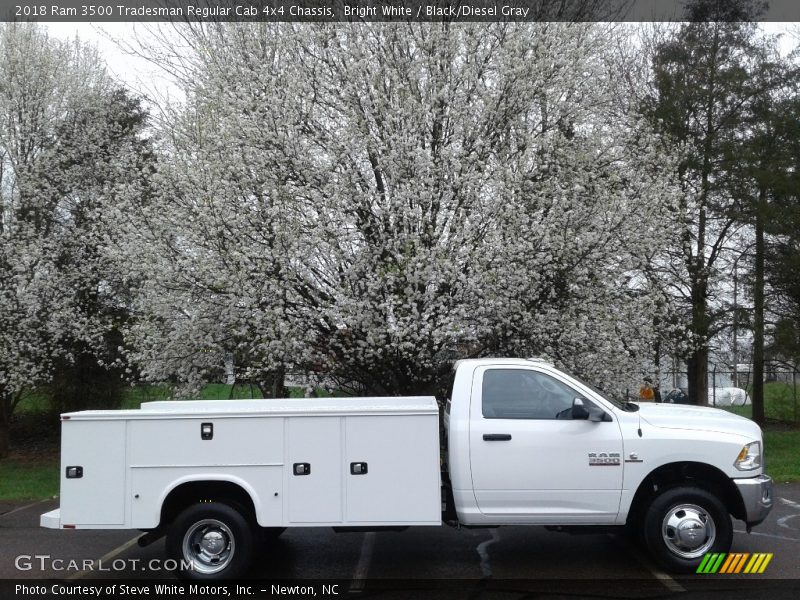 Bright White / Black/Diesel Gray 2018 Ram 3500 Tradesman Regular Cab 4x4 Chassis