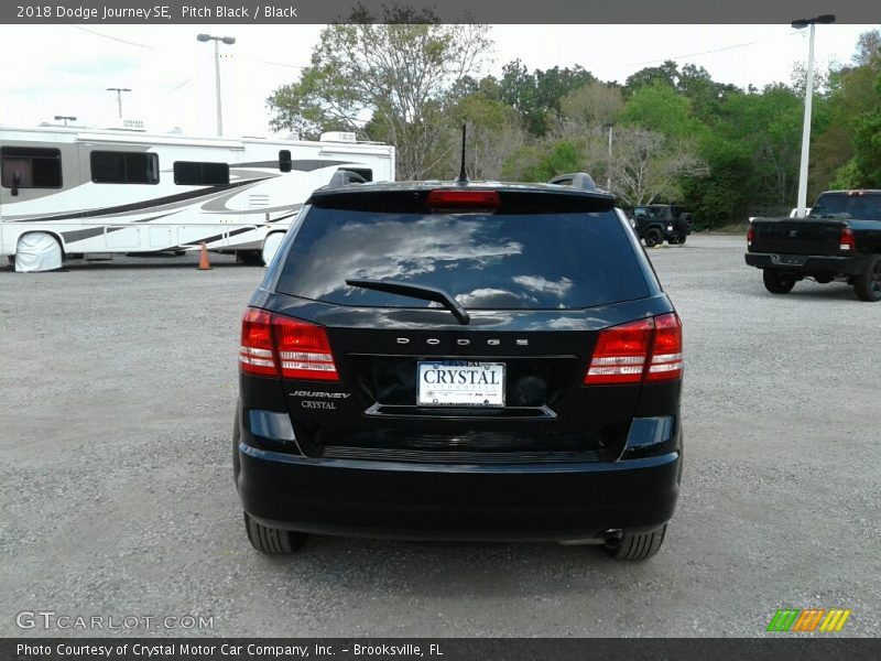Pitch Black / Black 2018 Dodge Journey SE