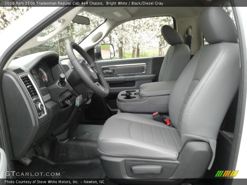 Bright White / Black/Diesel Gray 2018 Ram 3500 Tradesman Regular Cab 4x4 Chassis