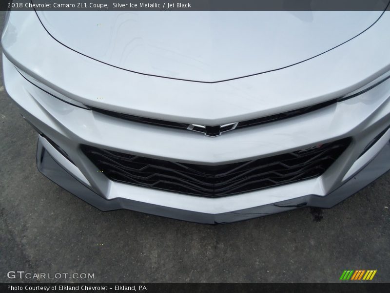 Silver Ice Metallic / Jet Black 2018 Chevrolet Camaro ZL1 Coupe
