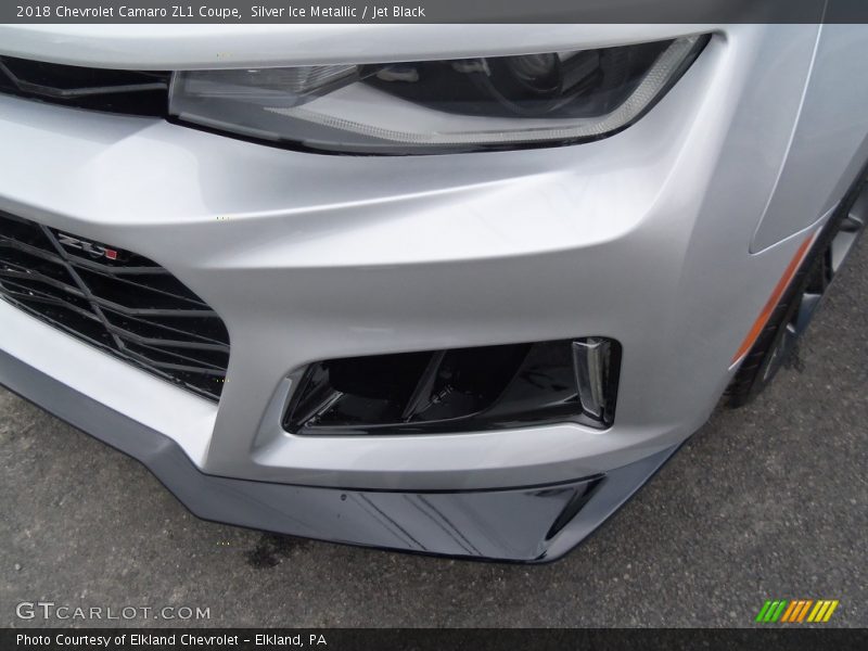 Silver Ice Metallic / Jet Black 2018 Chevrolet Camaro ZL1 Coupe