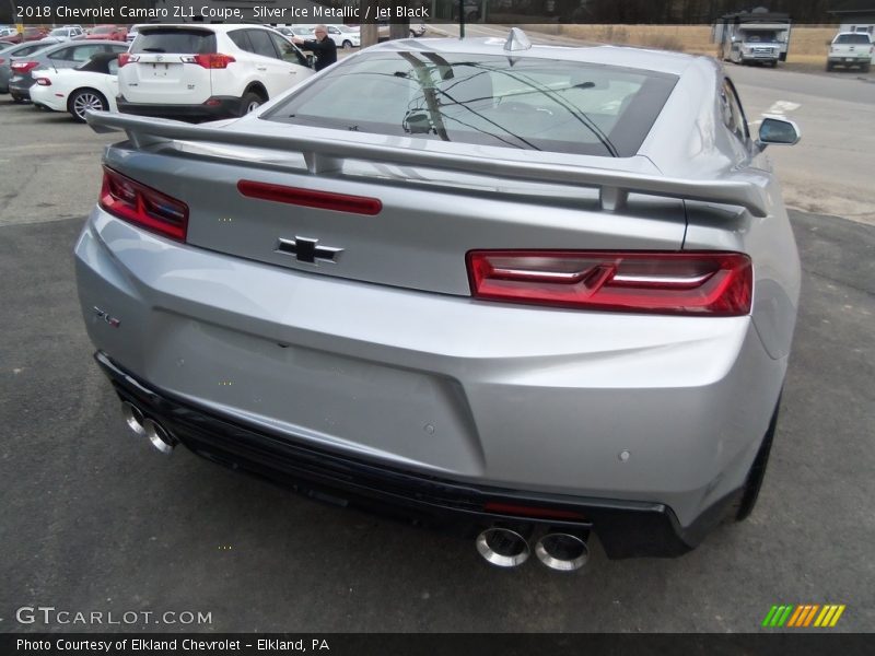 Silver Ice Metallic / Jet Black 2018 Chevrolet Camaro ZL1 Coupe