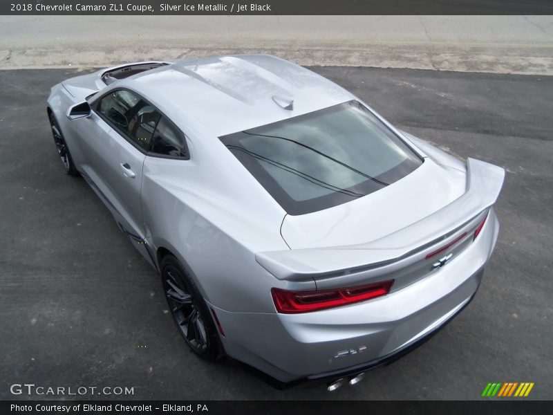 Silver Ice Metallic / Jet Black 2018 Chevrolet Camaro ZL1 Coupe