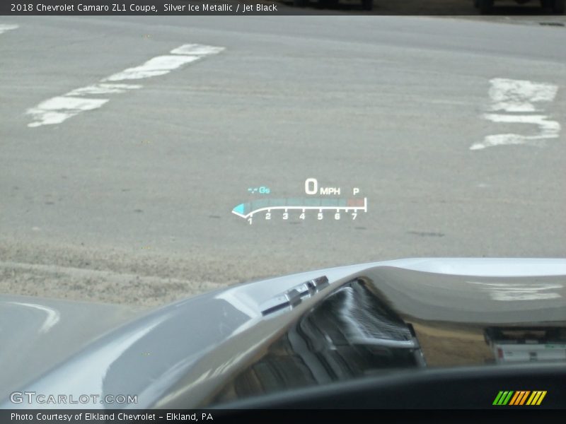Silver Ice Metallic / Jet Black 2018 Chevrolet Camaro ZL1 Coupe