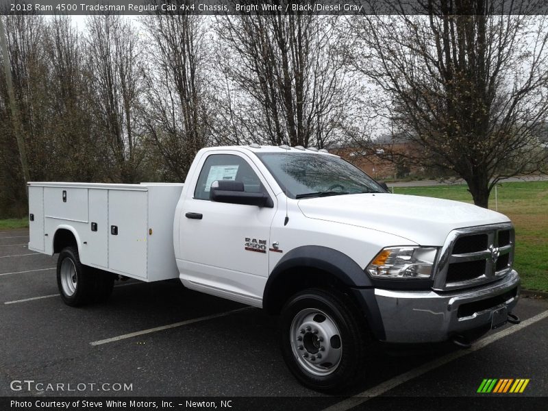 Bright White / Black/Diesel Gray 2018 Ram 4500 Tradesman Regular Cab 4x4 Chassis