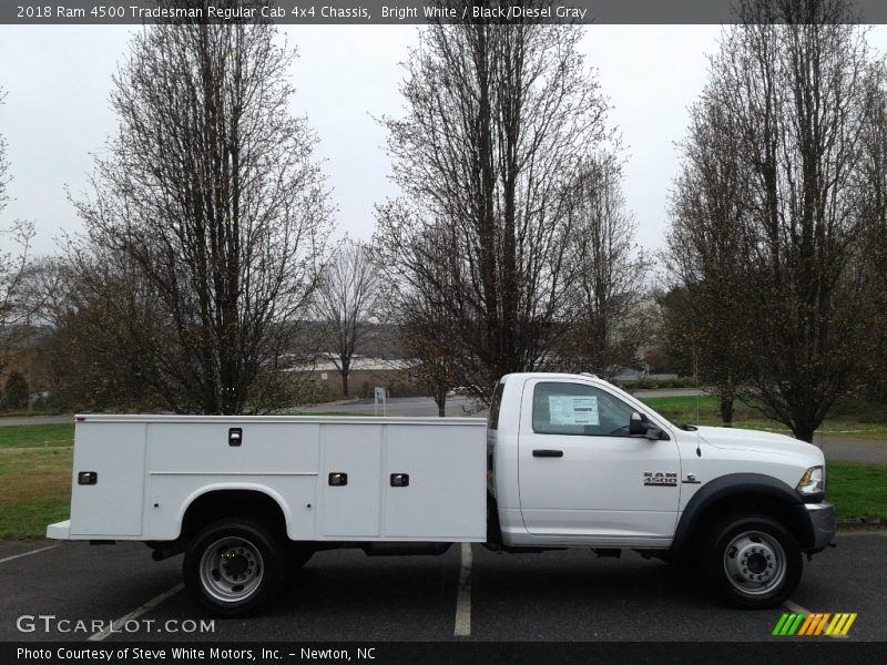 Bright White / Black/Diesel Gray 2018 Ram 4500 Tradesman Regular Cab 4x4 Chassis