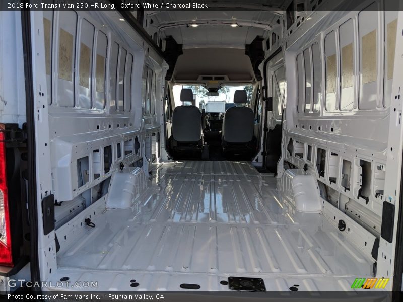 Oxford White / Charcoal Black 2018 Ford Transit Van 250 HR Long