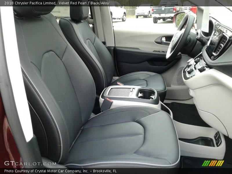 Velvet Red Pearl / Black/Alloy 2018 Chrysler Pacifica Limited