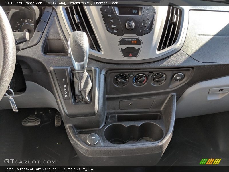 Oxford White / Charcoal Black 2018 Ford Transit Van 250 HR Long