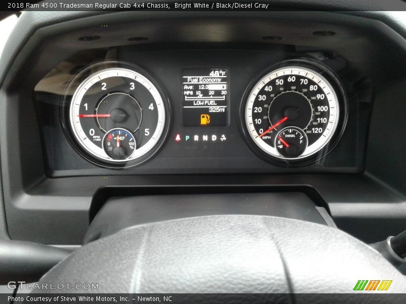 Bright White / Black/Diesel Gray 2018 Ram 4500 Tradesman Regular Cab 4x4 Chassis