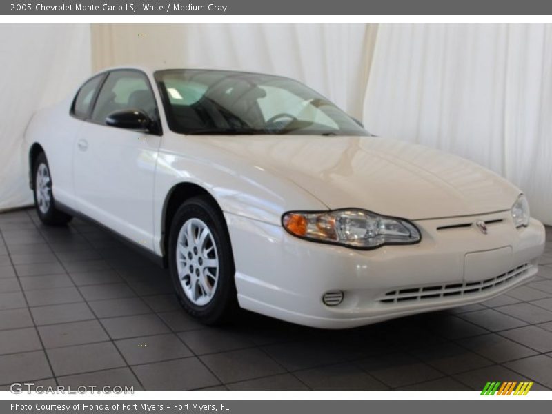 White / Medium Gray 2005 Chevrolet Monte Carlo LS