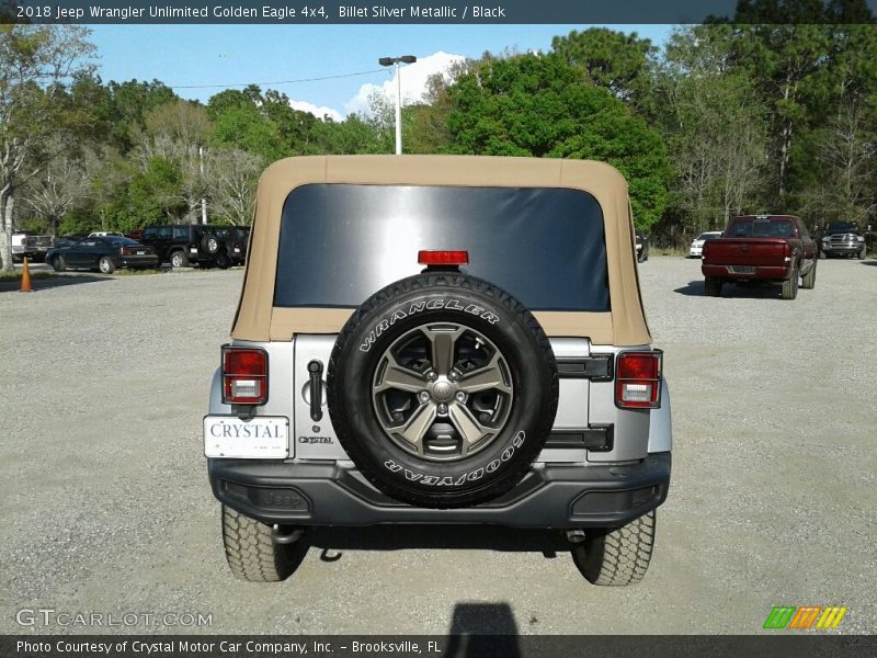 Billet Silver Metallic / Black 2018 Jeep Wrangler Unlimited Golden Eagle 4x4