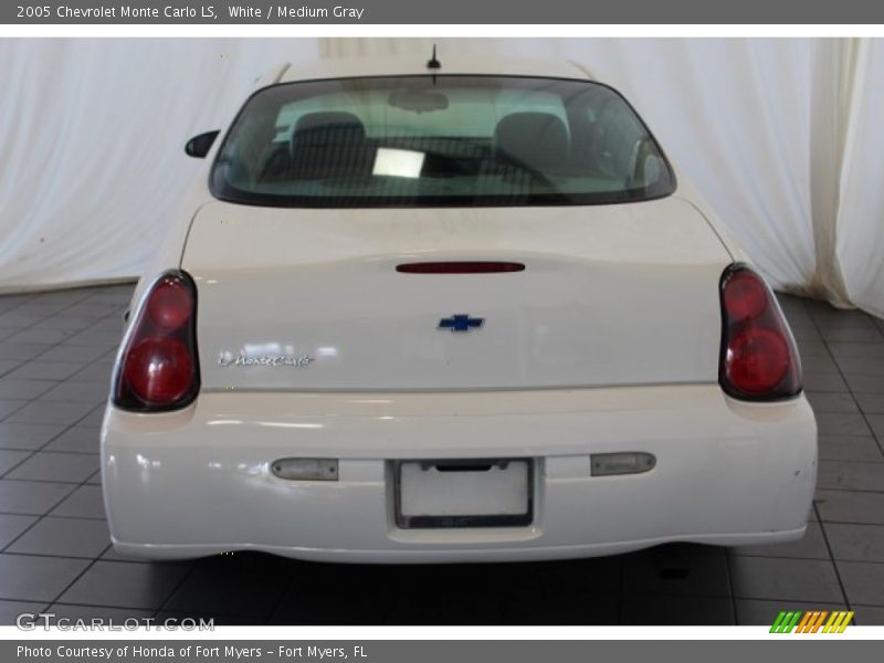White / Medium Gray 2005 Chevrolet Monte Carlo LS