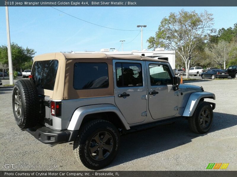 Billet Silver Metallic / Black 2018 Jeep Wrangler Unlimited Golden Eagle 4x4