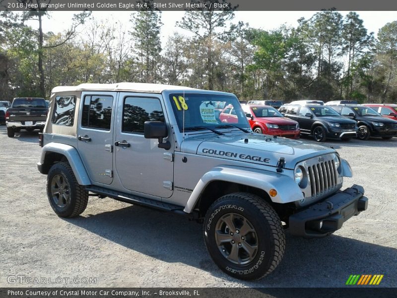 Billet Silver Metallic / Black 2018 Jeep Wrangler Unlimited Golden Eagle 4x4