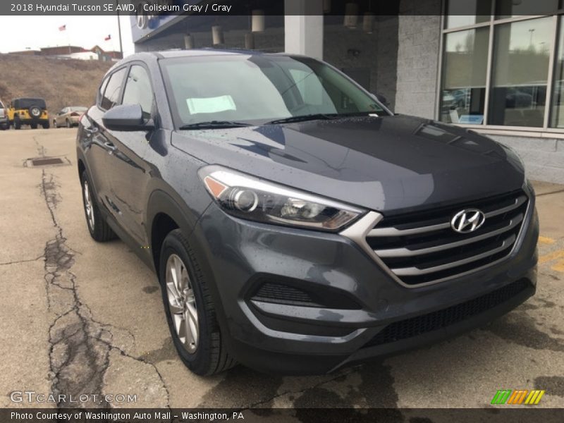 Coliseum Gray / Gray 2018 Hyundai Tucson SE AWD