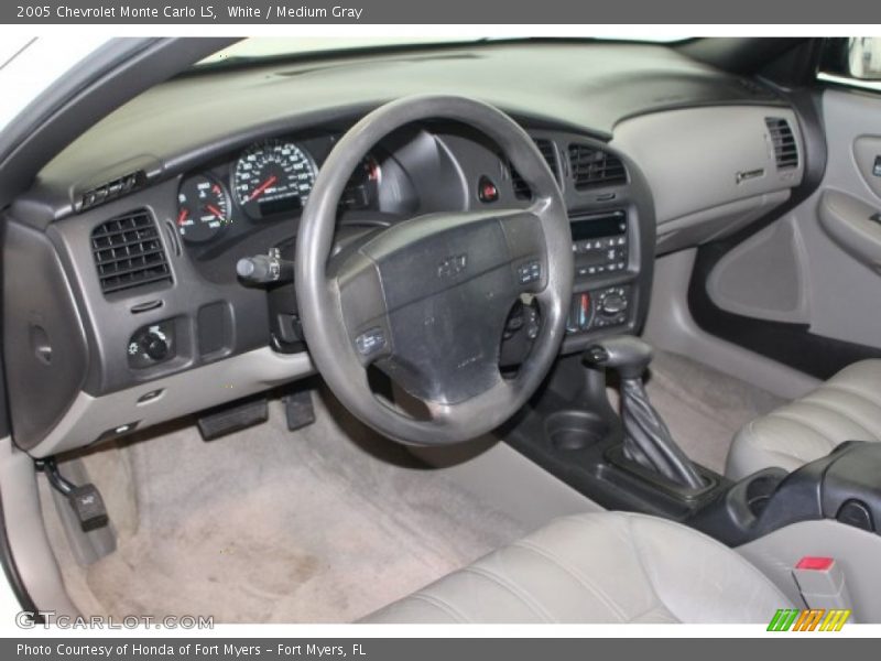 White / Medium Gray 2005 Chevrolet Monte Carlo LS