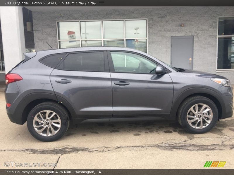 Coliseum Gray / Gray 2018 Hyundai Tucson SE AWD
