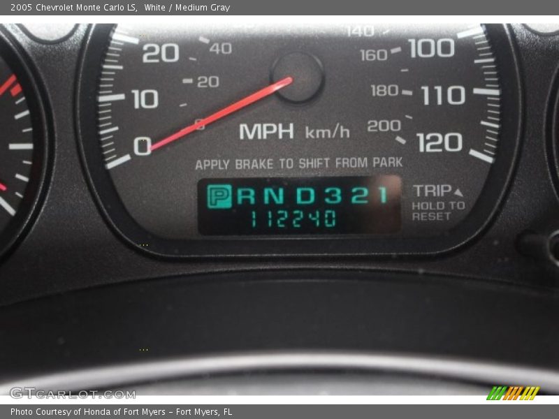 White / Medium Gray 2005 Chevrolet Monte Carlo LS