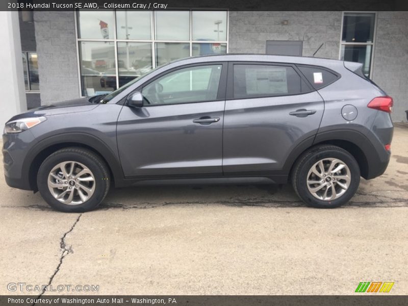 Coliseum Gray / Gray 2018 Hyundai Tucson SE AWD