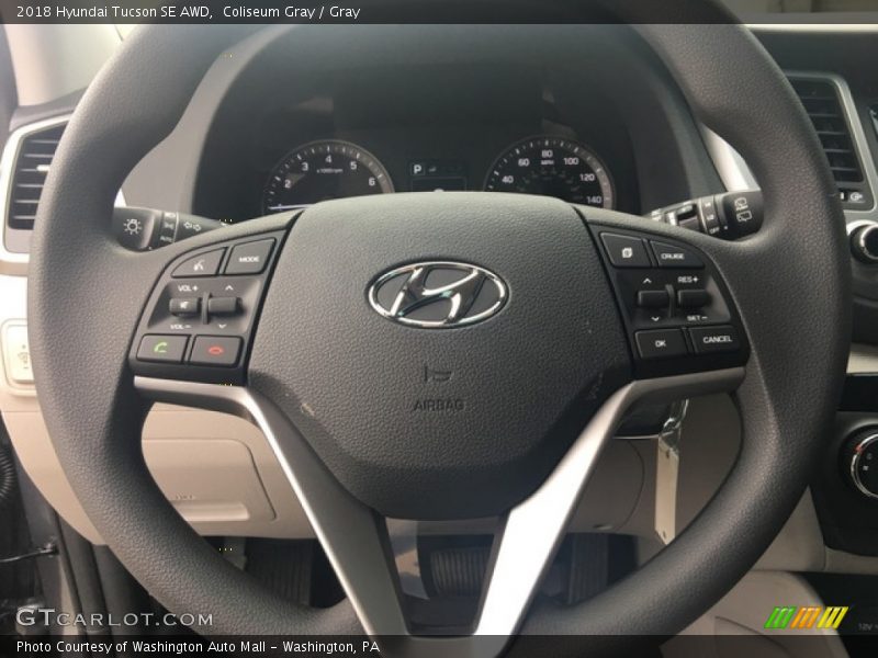 Coliseum Gray / Gray 2018 Hyundai Tucson SE AWD