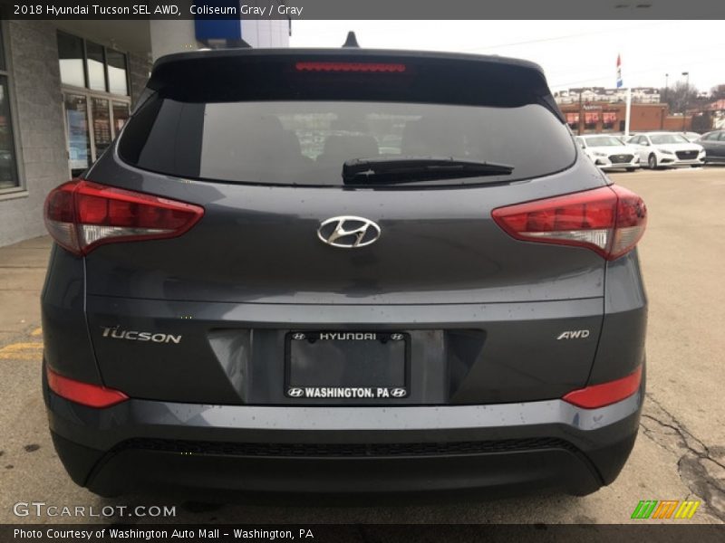 Coliseum Gray / Gray 2018 Hyundai Tucson SEL AWD