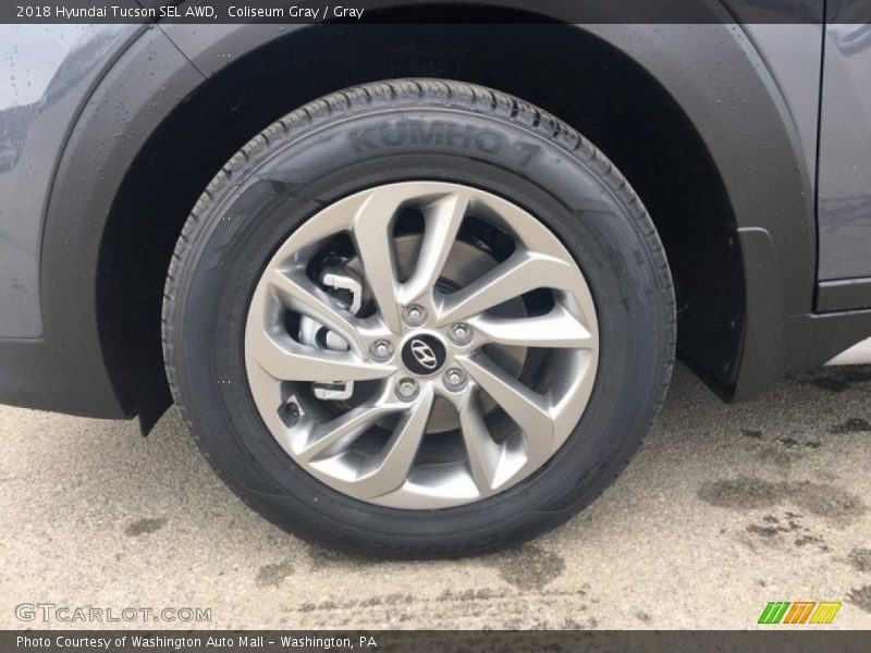 Coliseum Gray / Gray 2018 Hyundai Tucson SEL AWD