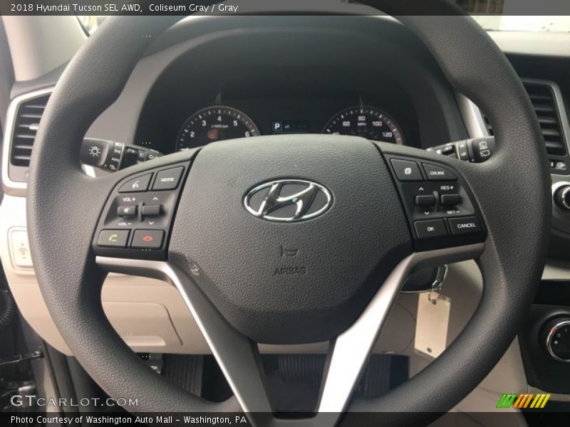 Coliseum Gray / Gray 2018 Hyundai Tucson SEL AWD