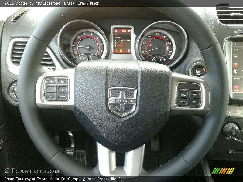 Bruiser Grey / Black 2018 Dodge Journey Crossroad