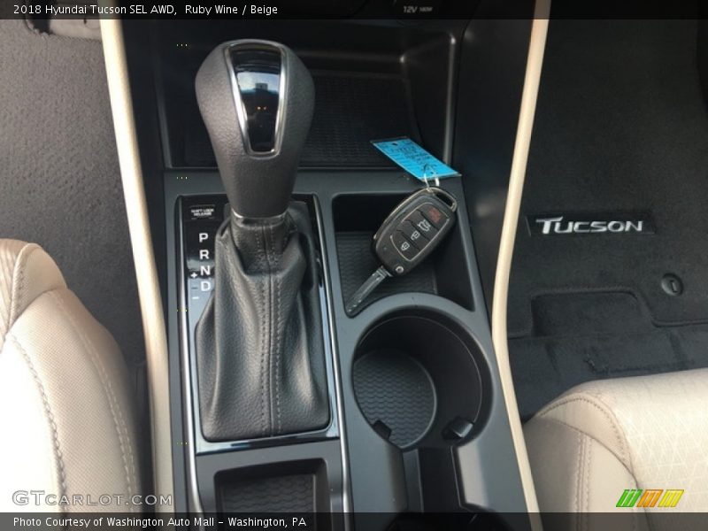 Ruby Wine / Beige 2018 Hyundai Tucson SEL AWD