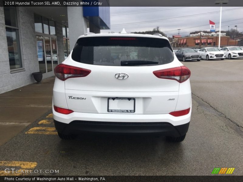 Dazzling White / Gray 2018 Hyundai Tucson SEL AWD