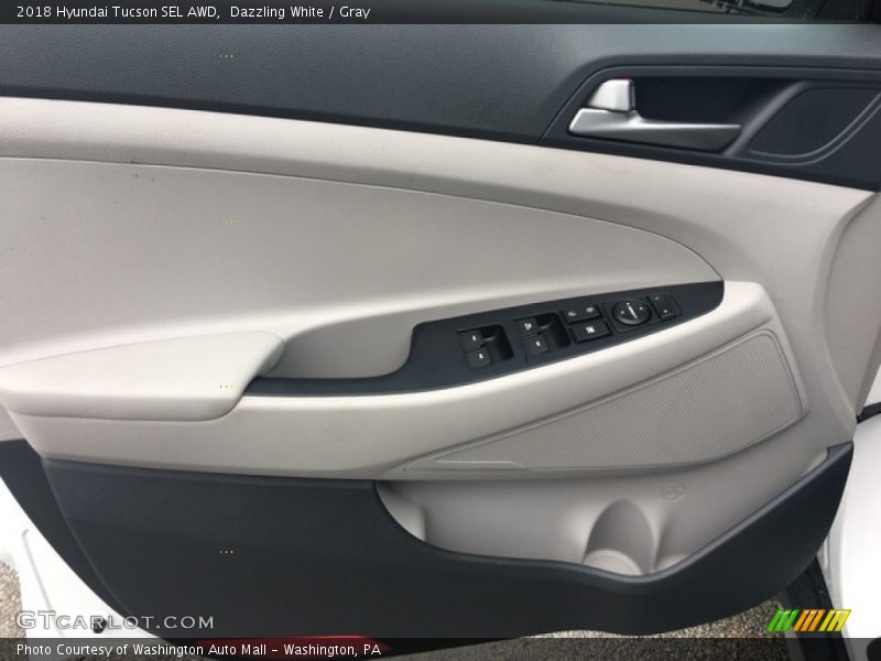 Dazzling White / Gray 2018 Hyundai Tucson SEL AWD