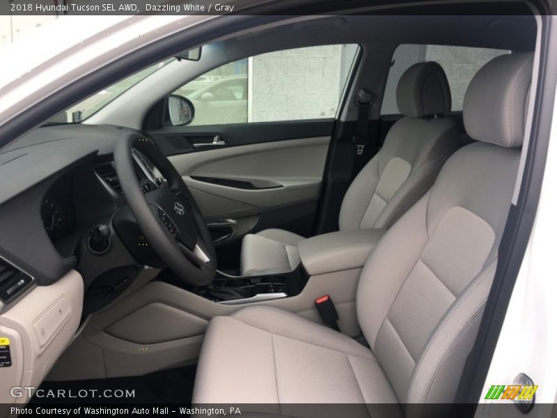 Dazzling White / Gray 2018 Hyundai Tucson SEL AWD
