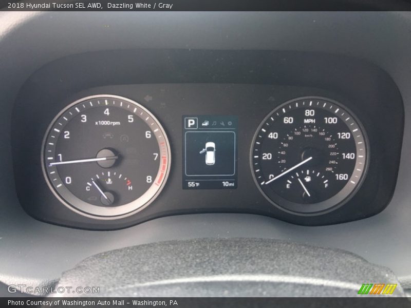 Dazzling White / Gray 2018 Hyundai Tucson SEL AWD
