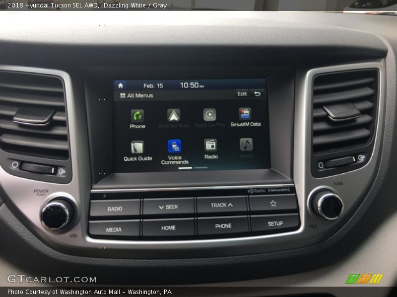 Dazzling White / Gray 2018 Hyundai Tucson SEL AWD