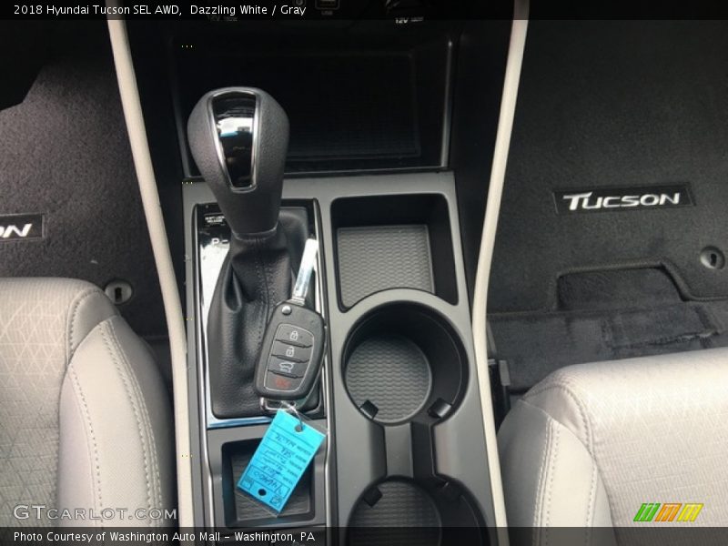 Dazzling White / Gray 2018 Hyundai Tucson SEL AWD