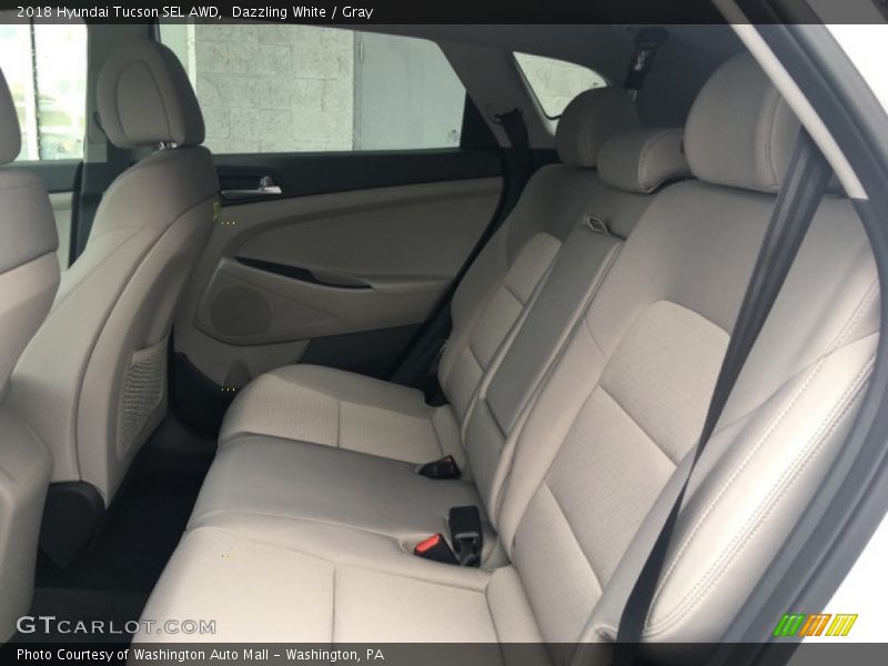 Dazzling White / Gray 2018 Hyundai Tucson SEL AWD