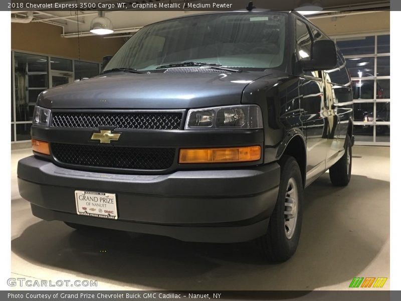 Graphite Metallic / Medium Pewter 2018 Chevrolet Express 3500 Cargo WT